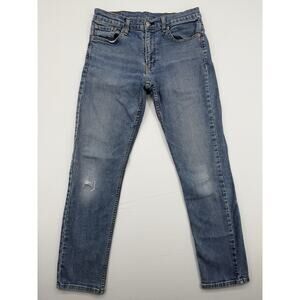 Levis 511 Slim Fit Jeans Mens 32x32 Blue Wash Zip Fly Stretch Denim